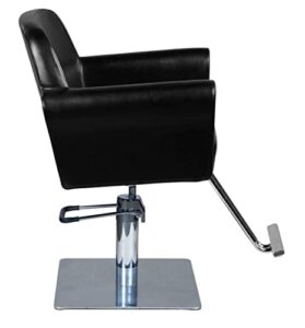 icarus howard modern hair salon styling chair with square stainless steel base