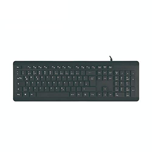 BoxWave Keyboard Compatible with Alienware X15 R2 Gaming Laptop (15.6 in) - AquaProof USB Keyboard, Washable Waterproof Water Resistant USB Keyboard - Jet Black