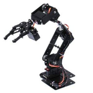 robot mechanical arm, metal gear flexible steering aluminum plate robot arm for industrial robot parts