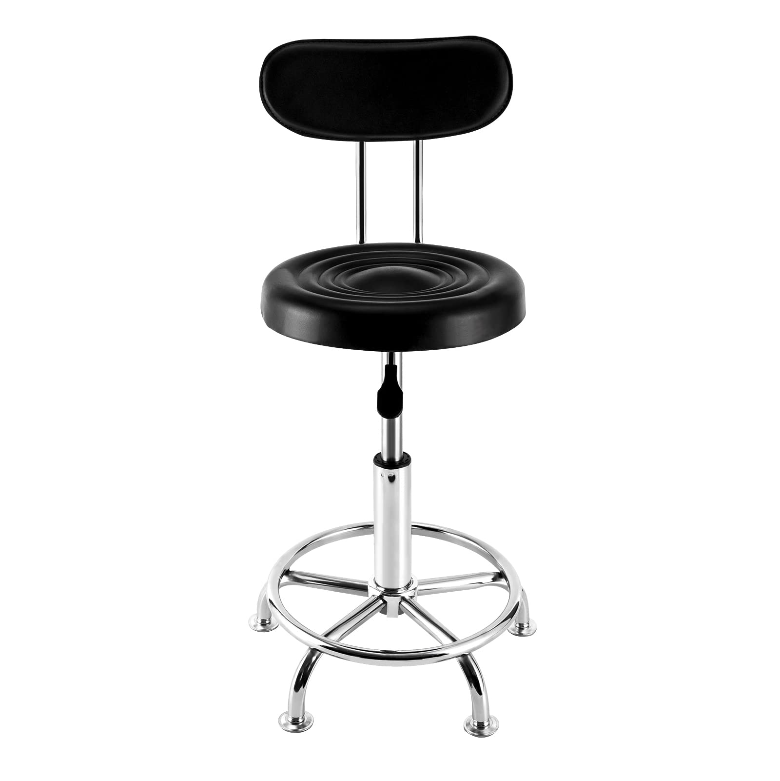 FLYHERO Salon Chair with 360-degree Swivel Seat Salon Stool Swivel Saddle Chair Stool Hydraulic Height Adjustable