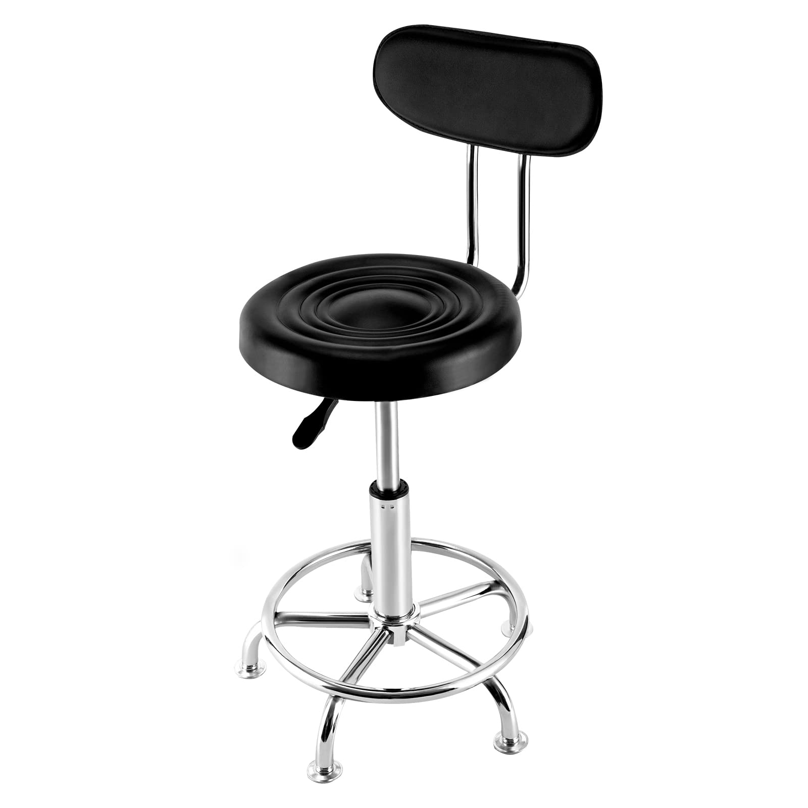 FLYHERO Salon Chair with 360-degree Swivel Seat Salon Stool Swivel Saddle Chair Stool Hydraulic Height Adjustable