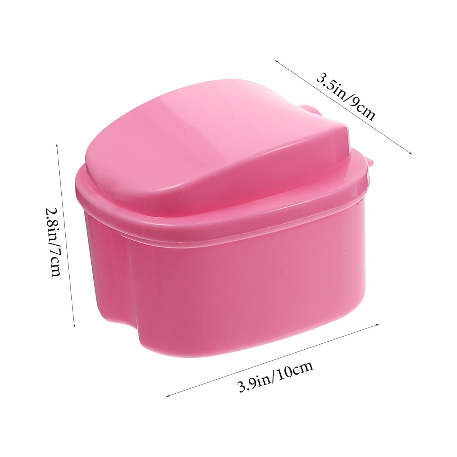 3pcs Box Denture Box Retainer Holder Plastic Denture Storage Case Denture Holder with Drain Shelf Denture Containers Retainer Container Case Teeth Braces Case False Tooth Holder