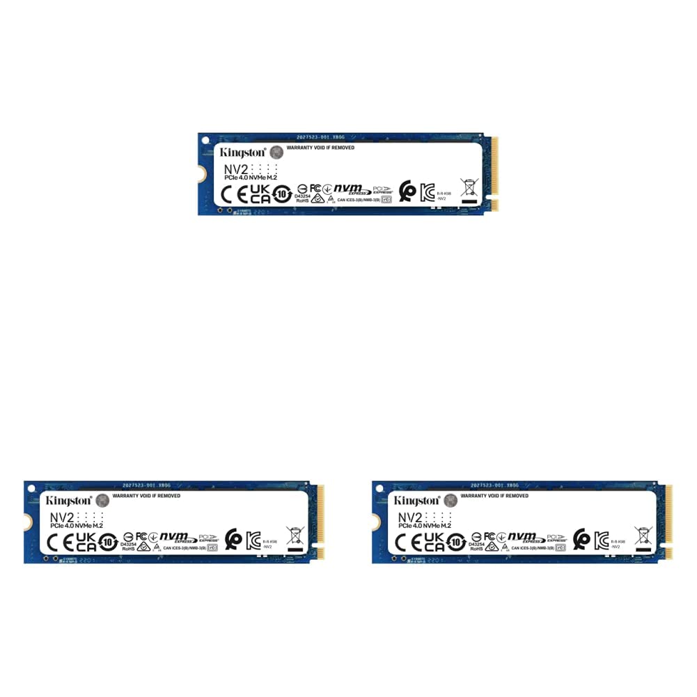 Kingston NV2 2TB M.2 2280 NVMe Internal SSD & NV2 500G M.2 2280 NVMe Internal SSD & NV2 1TB M.2 2280 NVMe Internal SSD | PCIe 4.0 Gen 4x4