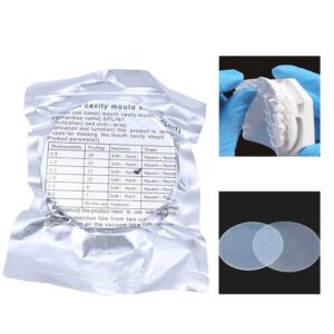 TEPTOARCH Lab Orthodontic Splint Retainer Slice Vacuum Forming Sheet Round Hard/Soft 0.8/1.0/1.5mm Splint Thermoforming Material (1.0mm Hard)