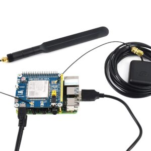 NGW-1Set 2G/3G/4G/GSM/GPRS/GNSS HAT for Raspberry Pi Based on SIM7600G-H Supports LTE CAT4 up to 150Mbps for Downlink Data Transfer