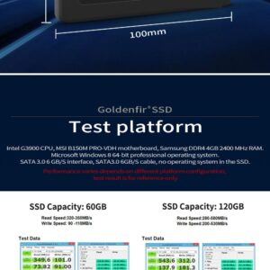 Edlike Goldenfir SSD 120GB 128GB SATAIII SSD 240GB 256GB hd 1TB 2TB 512GB 500GB 480GB Solid State Hard Disk 2.5 for Laptop (120GB)