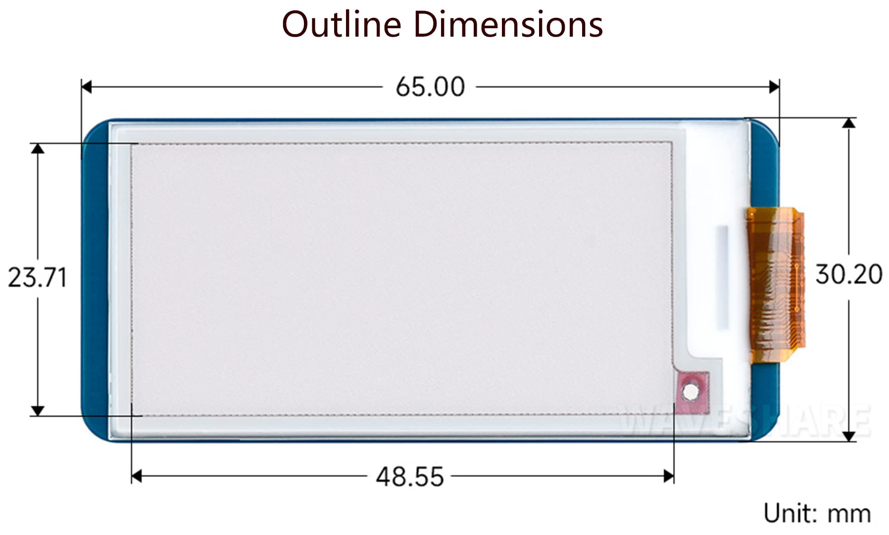 2.13inch e-Paper HAT for Raspberry Pi 4B/3B+/3B/2B/Zero/Zero W/ Zero2W/WH/forArdui/Jetson Nano/STM32, 250x122 Pixel White Black Red Three-Color E-Ink Display Screen, SPI Interface Full Refresh