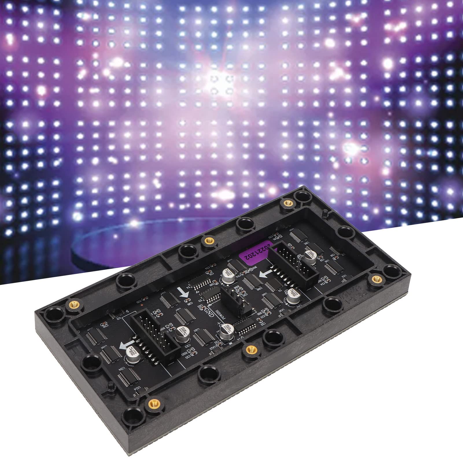 Shanrya RGB LED Matrix Panel, Full Color 64x32 Dimmable RGB LED Board 3.1in Wide for Monitor