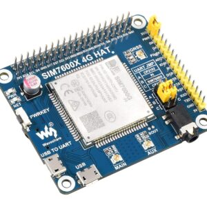 NGW-1Set 2G/3G/4G/GSM/GPRS/GNSS HAT for Raspberry Pi Based on SIM7600G-H Supports LTE CAT4 up to 150Mbps for Downlink Data Transfer