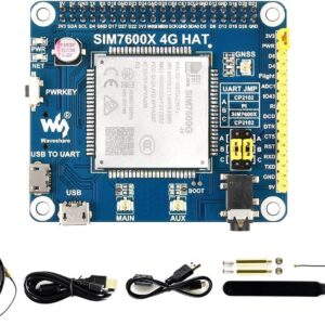 NGW-1Set 2G/3G/4G/GSM/GPRS/GNSS HAT for Raspberry Pi Based on SIM7600G-H Supports LTE CAT4 up to 150Mbps for Downlink Data Transfer