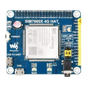 NGW-1Set 2G/3G/4G/GSM/GPRS/GNSS HAT for Raspberry Pi Based on SIM7600G-H Supports LTE CAT4 up to 150Mbps for Downlink Data Transfer