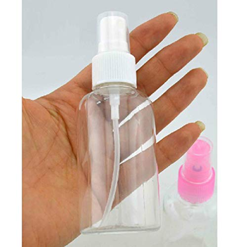 LEUYA Small 2pcs Fine Mist Sprayer Bottles Refillable Empty Small Spray Bottles Container Makeup Cosmetic Atomizers for Hand Cleaning Essential Oils Travel Perfumes