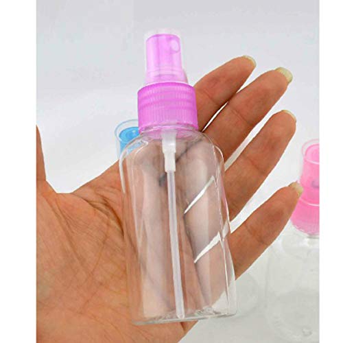 LEUYA Small 2pcs Fine Mist Sprayer Bottles Refillable Empty Small Spray Bottles Container Makeup Cosmetic Atomizers for Hand Cleaning Essential Oils Travel Perfumes