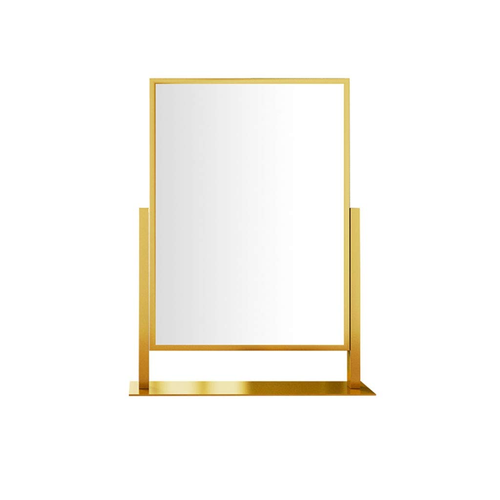 DYPASA Vanity Mirror Square Makeup Mirror Desktop Vanity Mirror Folding Beauty Mirror Double-Sided Adjustable Desktop Makeup Mirror (Large) Household Cosmetic Mirror