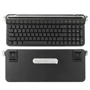 100 Keys Typewriter Keyboard,RGB Mechanical Gaming Keyboard Backlight,Ergonomic Keyboard Portable with 3Levels Adjustable Stand,Dual Mode Keyboard(5.1 Bluetooth Wireless,USB Wired) (Black)