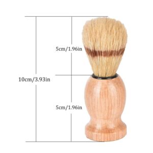 12Pcs Men Shaving Brush Wood Handle, Professional Salon Tools Hand Crafted Shaving Brush Wood Handle Shave Brushes Handmade Pure Badger Hair Brush for Men