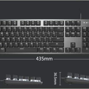 FEDRUI Gaming Keyboard, LED Backlit Computer Keyboard, Desktop Wired Keyboard, Computer Keyboard for Gaming PC