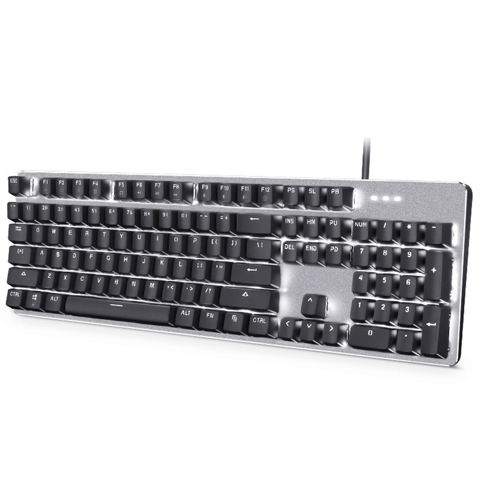 FEDRUI Gaming Keyboard, LED Backlit Computer Keyboard, Desktop Wired Keyboard, Computer Keyboard for Gaming PC