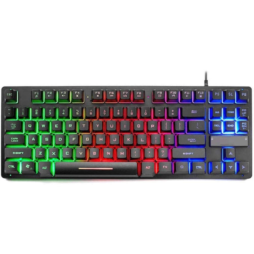 FEDRUI Gaming Keyboard, Mechanical Keyboard, Waterproof Gaming Keyboard Ergonomic Keyboard for Office Typing