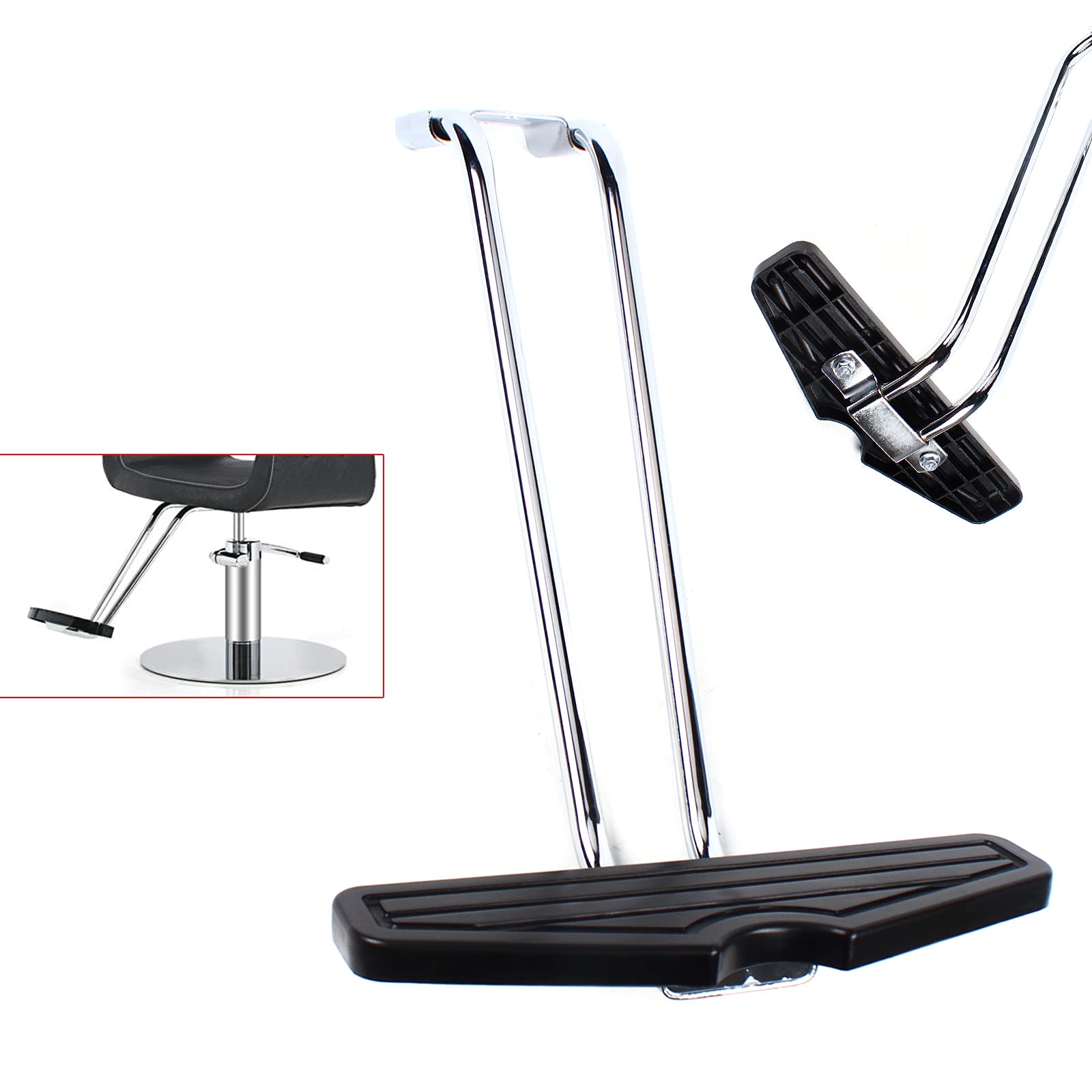 Salon Chair Foot Rest Replacement Parts Simple Hair Salon Chair Foot Rest Tripod Stand for Salon Chair Swivel Chair Footrest Beauty Spa Accessory US Stock