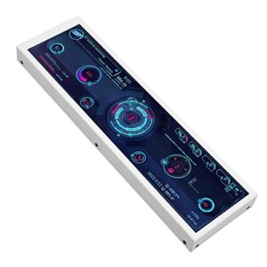 Computer Temp Monitor, 8.8in IPS 1920x480 60Hz PC Sensor Panel Display Multifunction for Desktop