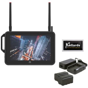 atomos shogun connect 7" hdr monitor, recorder, and cloud device bundle nextorage atomx ssdmini (1tb), li-ion battery pack, and ac/dc charger