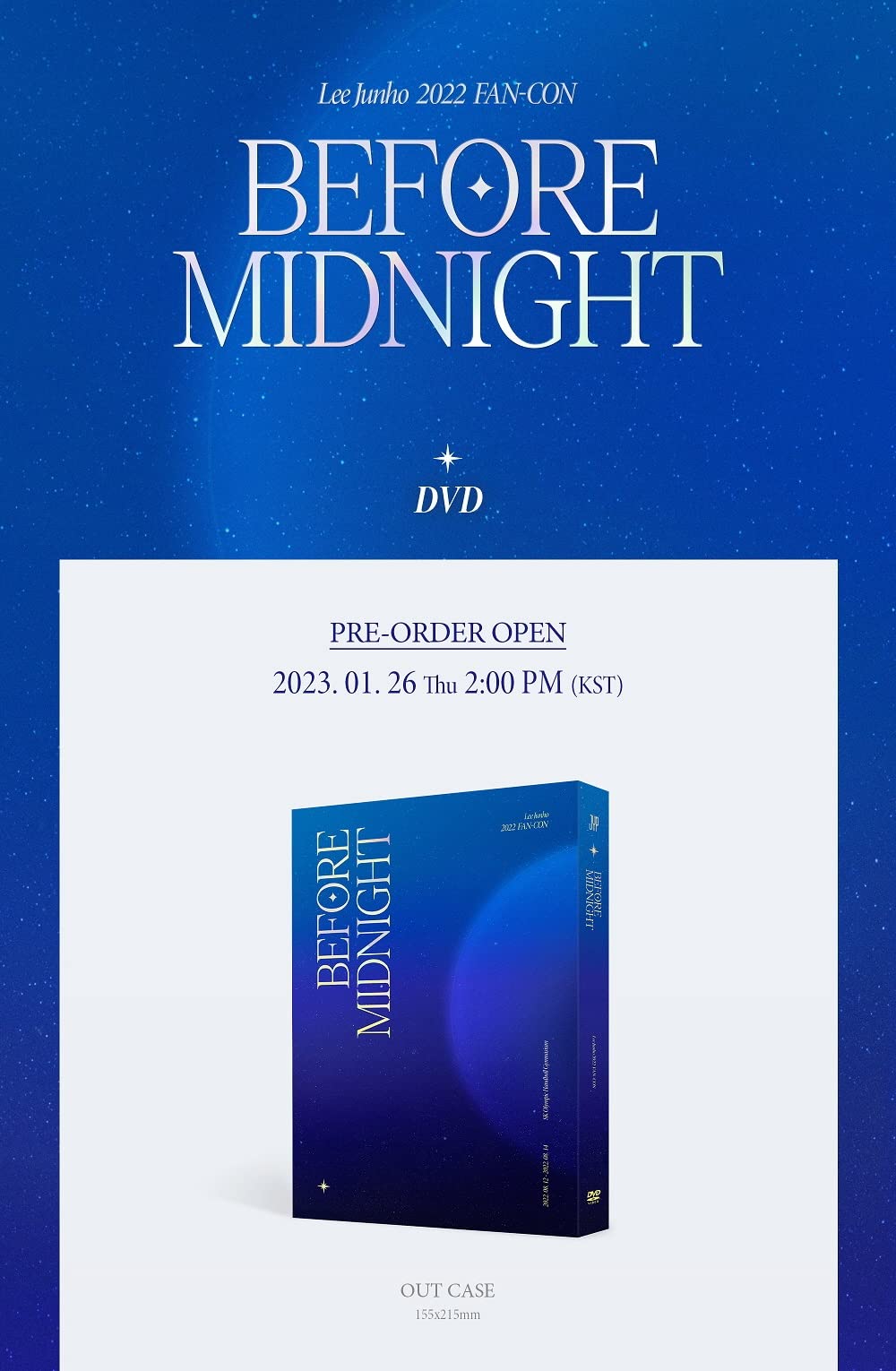 LEE JUN HO 2PM - 2022 FAN-CON Before Midnight DVD