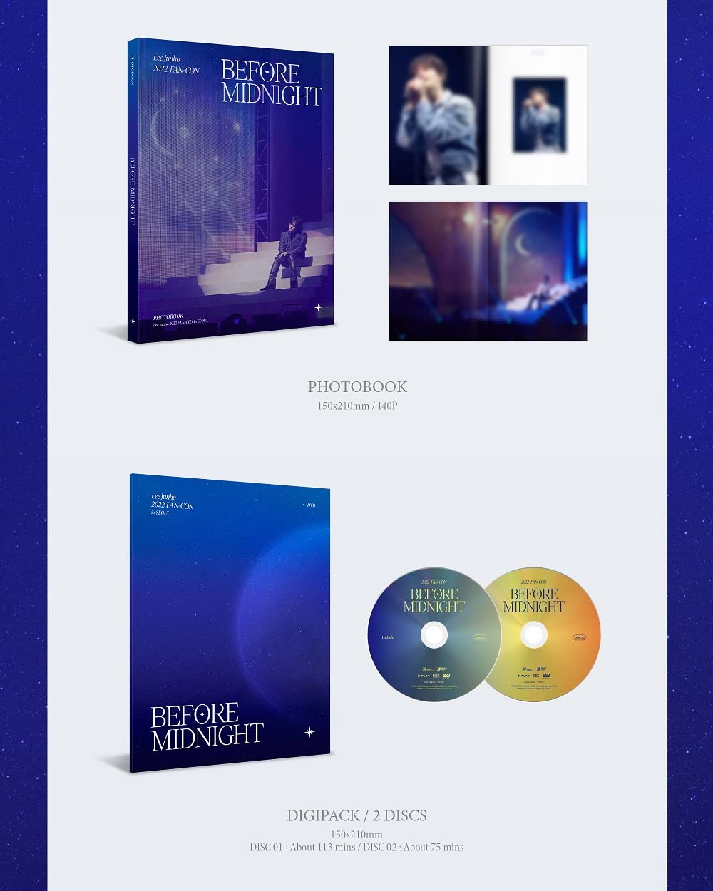 LEE JUN HO 2PM - 2022 FAN-CON Before Midnight DVD