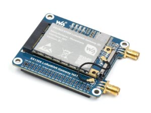 ngw-1set sx1303 915m lorawan gateway hat compatible with raspberry pi with l76k module standard mini-pcie socket, long range transmission, large capacity, multi-band support