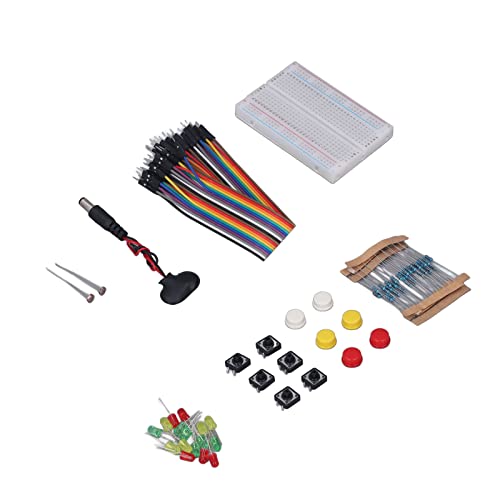 Electronics Component Kit, Electronics Component Starter Kit Photoresistor Battery Connector for DIY