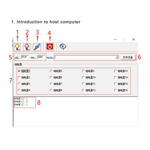 4 Channel Relay Module, Send Serial Commands PCB 10A 250VAC Overcurrent Protection USB Relay Expansion Board Drive Free Intelligent Control for PC