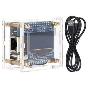 FECAMOS Hotspot Module, Low Bit Error Rate Solve Distance Limitation 1.3in Screen MMDVM Hotspot Board with USB Cable for Network Cable Connection