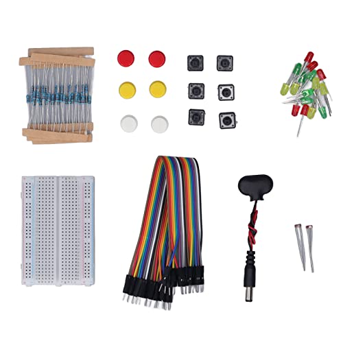 Electronics Component Kit, Electronics Component Starter Kit Photoresistor Battery Connector for DIY