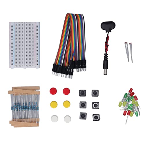 Electronics Component Kit, Electronics Component Starter Kit Photoresistor Battery Connector for DIY