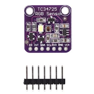 RGB Color Sensor, Low Power High Sensitivity Colour Sensing Module 400kbit/s Data Rate with Pin Header for Industrial Automation