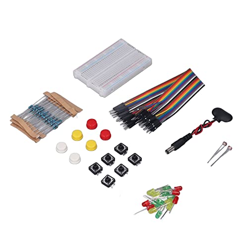 Electronics Component Kit, Electronics Component Starter Kit Photoresistor Battery Connector for DIY