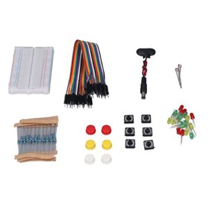 Electronics Component Kit, Electronics Component Starter Kit Photoresistor Battery Connector for DIY