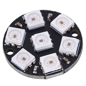 Syrisora 10Pcs LED Driver Development Board Round Built in Color Light Cjmcu 7 Bit WS2812 5050 RGB