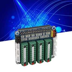 Sensor Expansion Board, Compact Size Development Board LED GPIO IO Port Standard Hole Terminal Block Excellent PCB for 4B 3B CM4