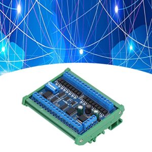 16 Input 16 Output Expansion Board, Power Supply Control Module Less Interference Compact Size DIN35 and C45 Rail Mount for Smart Home for Surveillance System(with Casing)