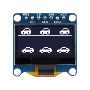 waveshare 0.96inch OLED Display Module for Raspberry Pi/Arduino/STM32, 128×64 Pixels Screen, White Display Color, 4-Wire SPI / I2C Communication Interfaces, 3.3V / 5V