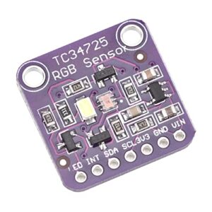 RGB Color Sensor, Low Power High Sensitivity Colour Sensing Module 400kbit/s Data Rate with Pin Header for Industrial Automation