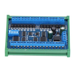 16 input 16 output expansion board, power supply control module less interference compact size din35 and c45 rail mount for smart home for surveillance system(with casing)