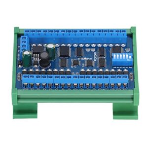 16 Input 16 Output Expansion Board, Power Supply Control Module Less Interference Compact Size DIN35 and C45 Rail Mount for Smart Home for Surveillance System(with Casing)