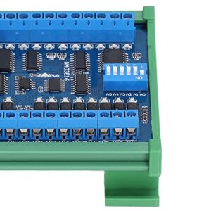 16 Input 16 Output Expansion Board, Power Supply Control Module Less Interference Compact Size DIN35 and C45 Rail Mount for Smart Home for Surveillance System(with Casing)