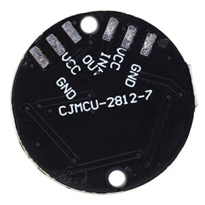 Syrisora 10Pcs LED Driver Development Board Round Built in Color Light Cjmcu 7 Bit WS2812 5050 RGB