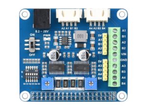 ngw-1pc hrb8825 stepper motor hat compatible with raspberry pi drives two stepper motors up to 1/32 microstepping