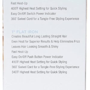 Vivitar Curling & Flat Iron Styling Set One Size Blue