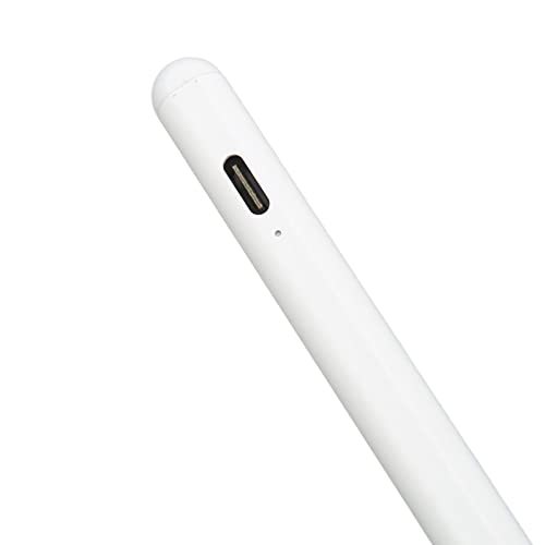 Naroote Touch Screen Pen, Tablet Stylus High Accuracy Palm Rejection with LED Indicator for Drawing for Kids (White)