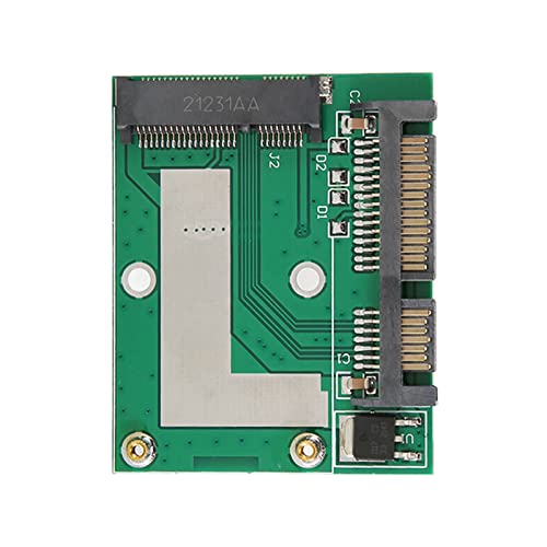 BOTEGRA MSATA SSD to 2.5in SATA Card, Mini Pcie SSD Adapter 6.0 Gbps PCB Durable Simple Operation Driver Free for Laptop